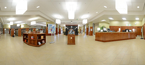 Huntsman Library first floor panoramic